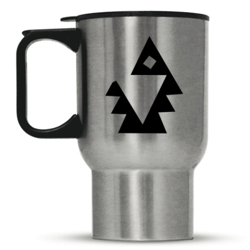 Кружка-термос с принтом 'Ель'