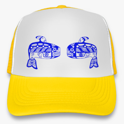 Кепка-тракер с принтом Аляска - стиль - тотем - север