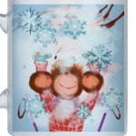 Обезьянка и снег