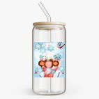 Банка с бамбуковой крышкой