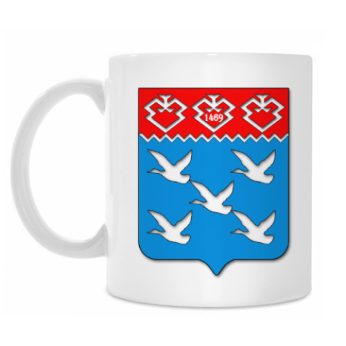 Кружка с принтом Герб города Чебоксары