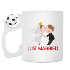 Кружка с футбольным мячиком