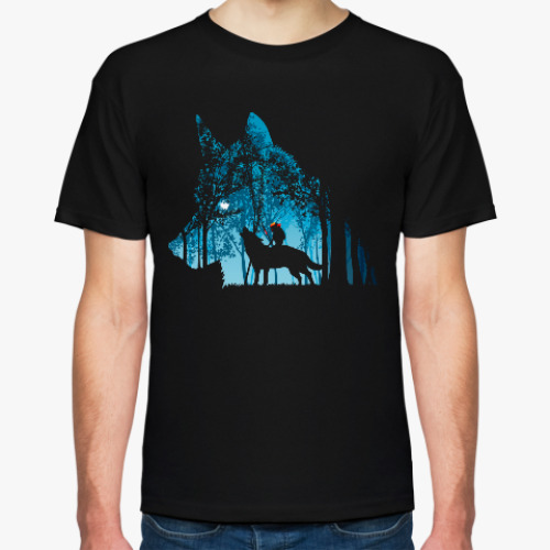 Футболка с принтом Принцесса Мононоке