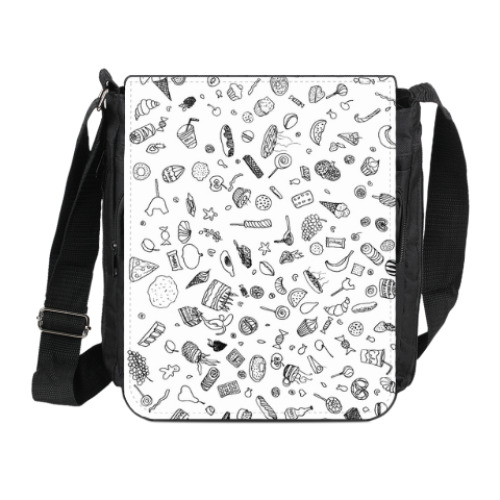 Сумка на плечо (мини-планшет) с принтом Вкусняшка