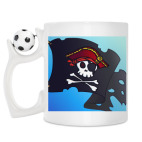 Кружка с футбольным мячиком