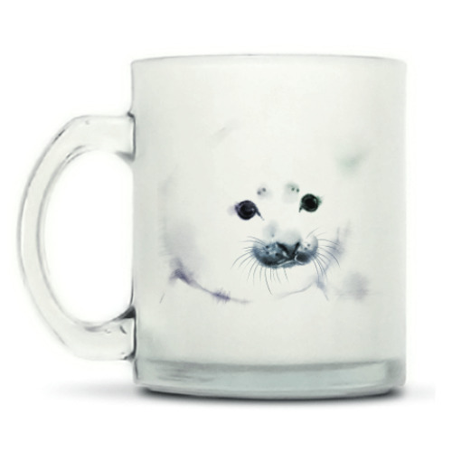 Кружка матовая с принтом Малыш тюлень