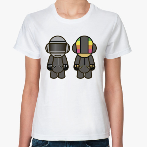 Классическая футболка с принтом Music / Daft punk