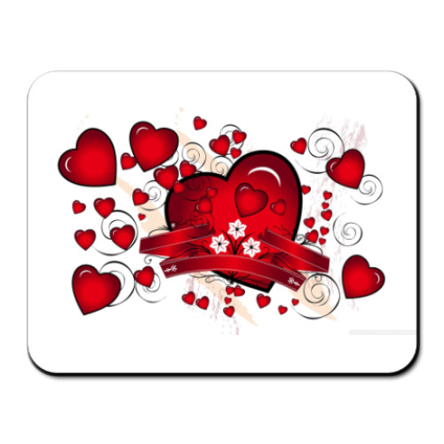 Коврик для мыши hearts