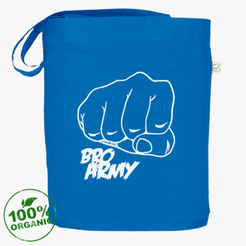 Сумка шоппер с принтом BRO ARMY