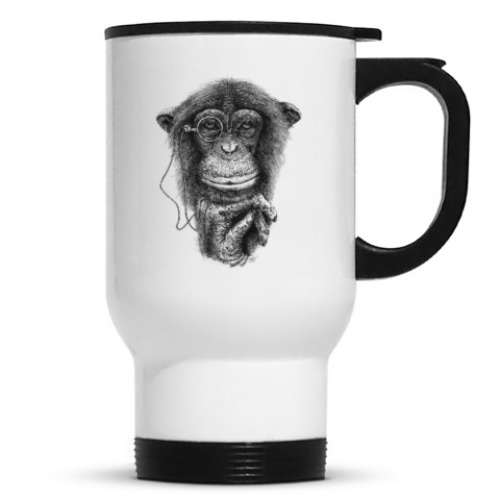 Кружка-термос с принтом Monkey