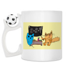 Кружка с футбольным мячиком