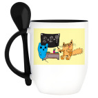 Кружка с ложкой