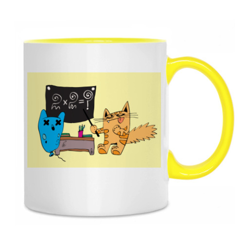 Кружка с принтом Кот