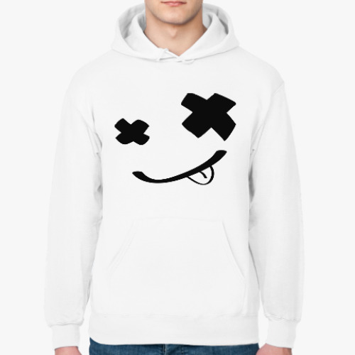 Толстовка худи с принтом Смайлик (smile) nirvana