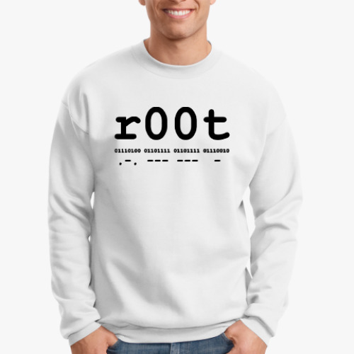 Свитшот с принтом ROOT binary