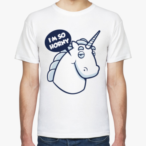 Футболка с принтом Единорог
