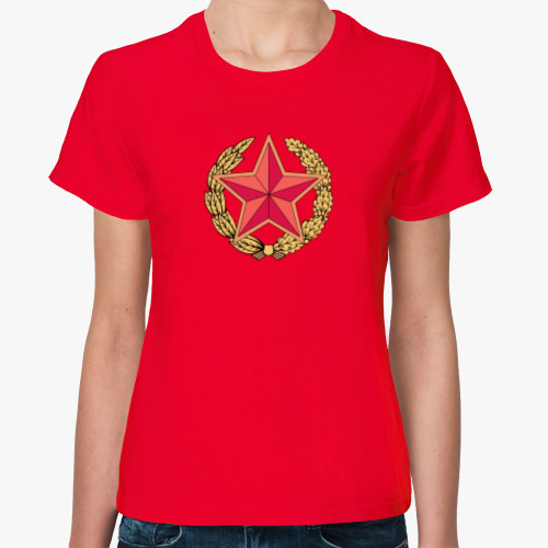 Женская футболка Общевойсковая эмблема ВС РБ