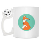 Кружка с футбольным мячиком
