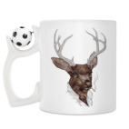 Кружка с футбольным мячиком