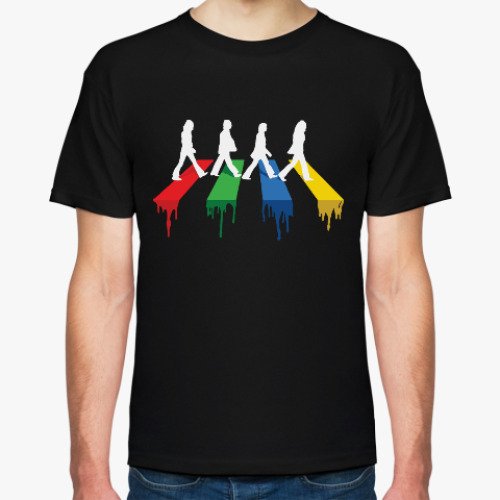 Футболка с принтом Зебра на дороге.