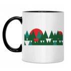 Кружка двухцветная