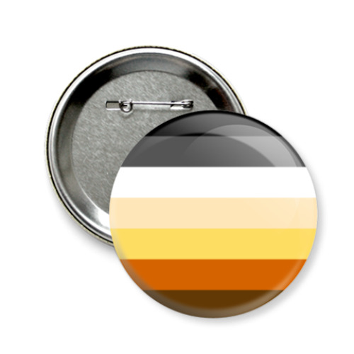 Значок 58мм с принтом Bear Pride Flag