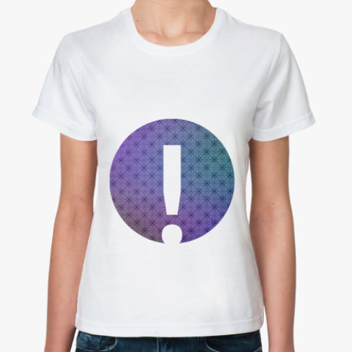 Классическая футболка с принтом Alphabet