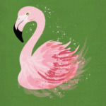 Розовый фламинго