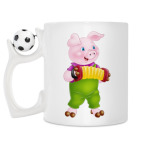 Кружка с футбольным мячиком