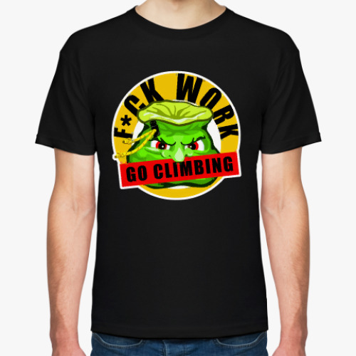 Футболка с принтом Go climbing