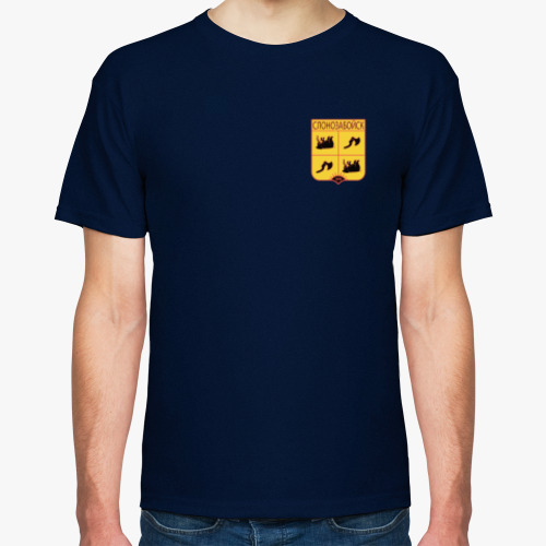 Футболка с принтом Герб Слонозабойска