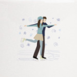 Пара на катке