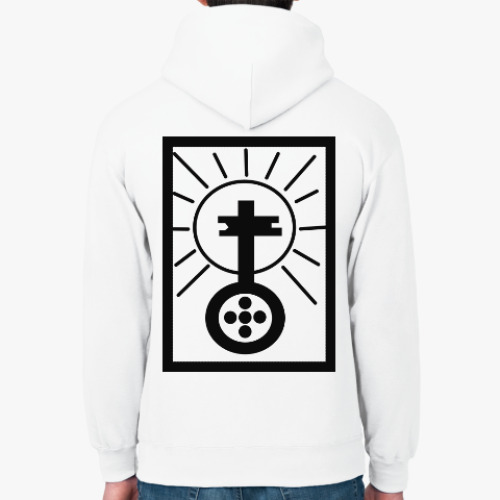 Толстовка худи с принтом ключъ