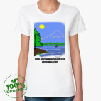 Женская футболка органик