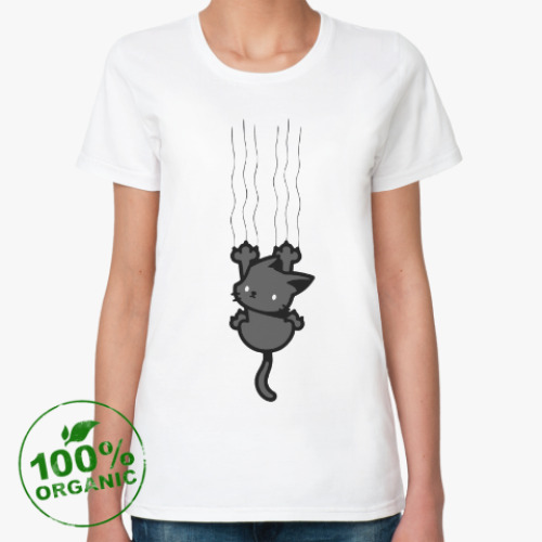 Женская футболка из органик-хлопка с принтом Когти