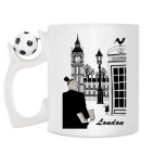 Кружка с футбольным мячиком