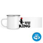 Кружка металлическая белая (круговая запечатка)