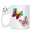 Кружка с футбольным мячиком