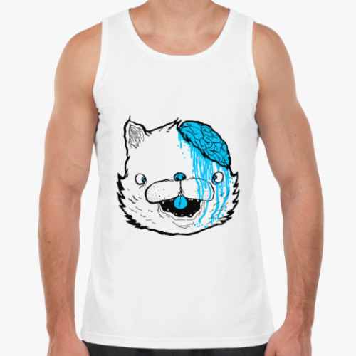 Майка с принтом Drop dead fake