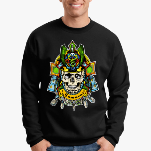 Свитшот Череп Самурая