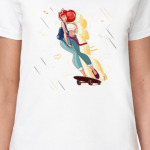 девушка на скейте