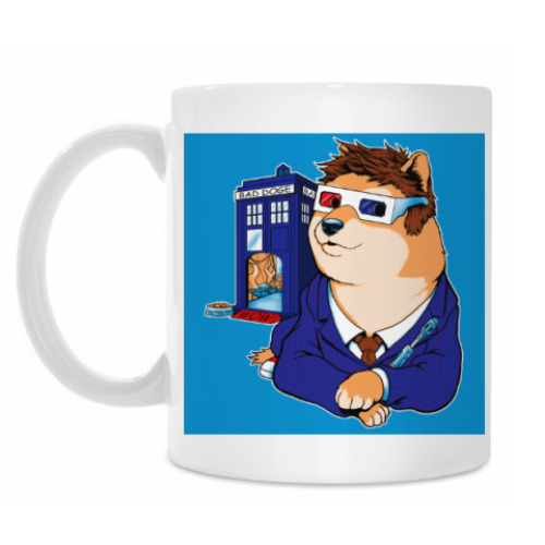 Кружка с принтом Doctor Doge