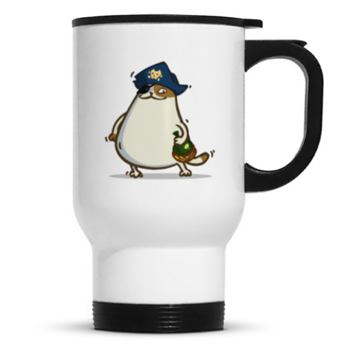 Кружка-термос с принтом Пятничный Котик №21