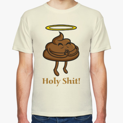 Футболка с принтом Holy shit