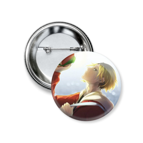 Значок 37мм с принтом Haikyuu!! Волейбол!! Kozume Kenma