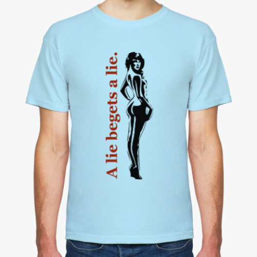 Футболка с принтом Девушка