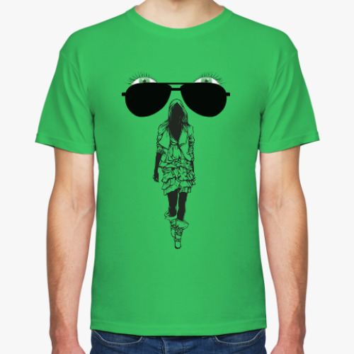 Футболка с принтом Девушка