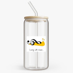 Банка с бамбуковой крышкой