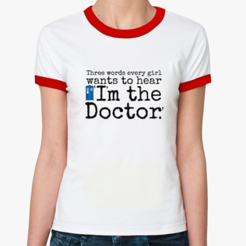 Женская футболка Ringer-T Doctor Who