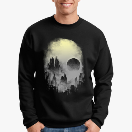 Свитшот с принтом Смог